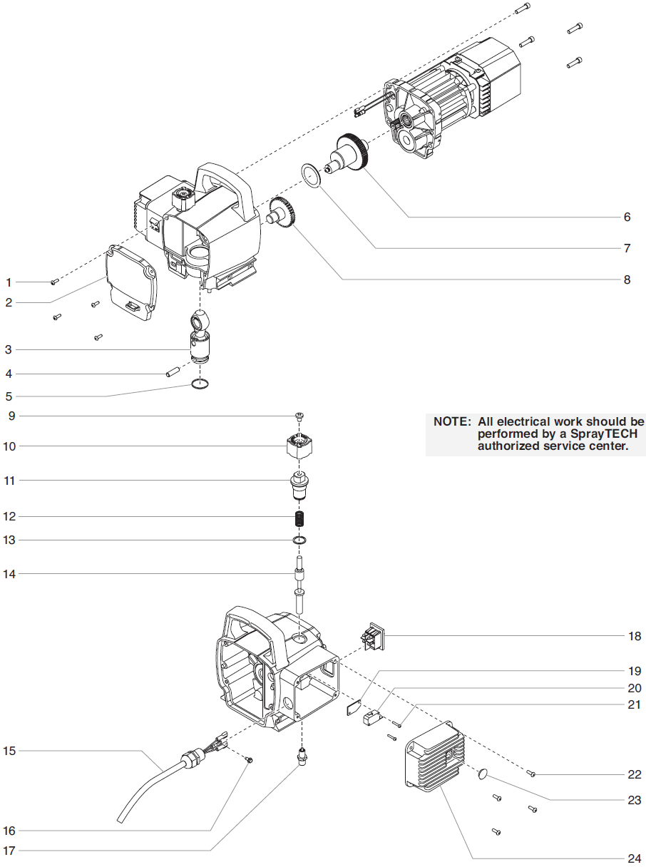 EPX2255 Gear Box Assembly